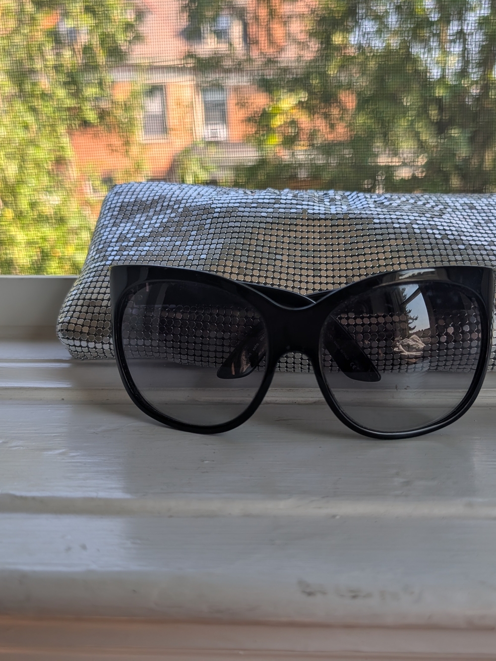 Jimmy Choo Black Oversized Women's Sunglasses